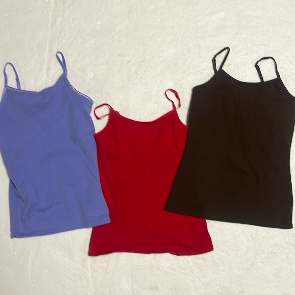3 Justice & SO stretchy tank tops camis